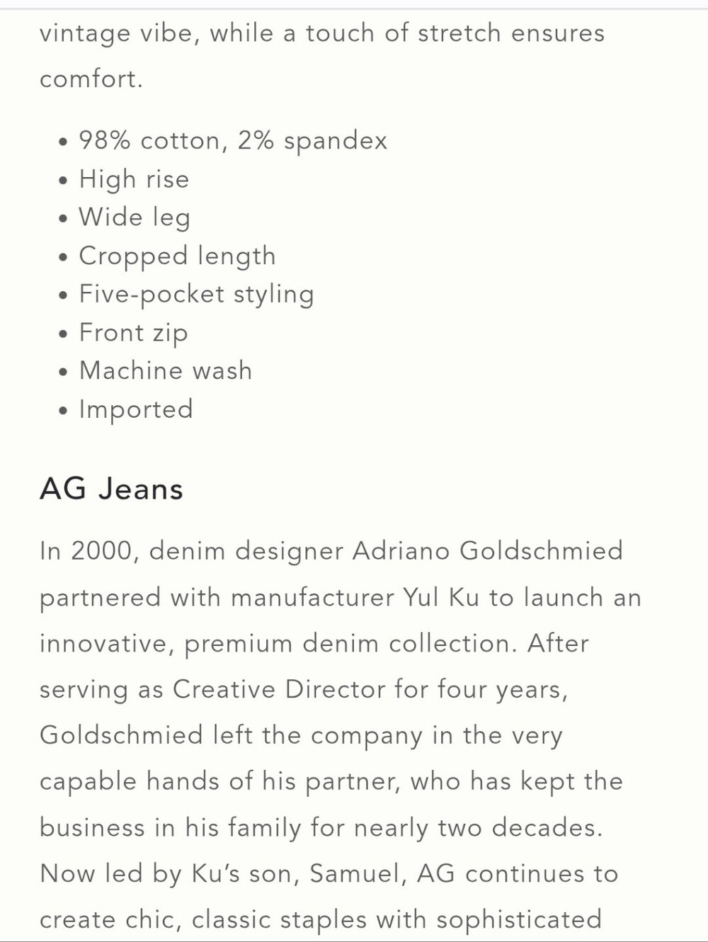 Ag Adriano Goldschmied SAIGE Straight-Leg Cropped Jeans - Picture 10 of 10